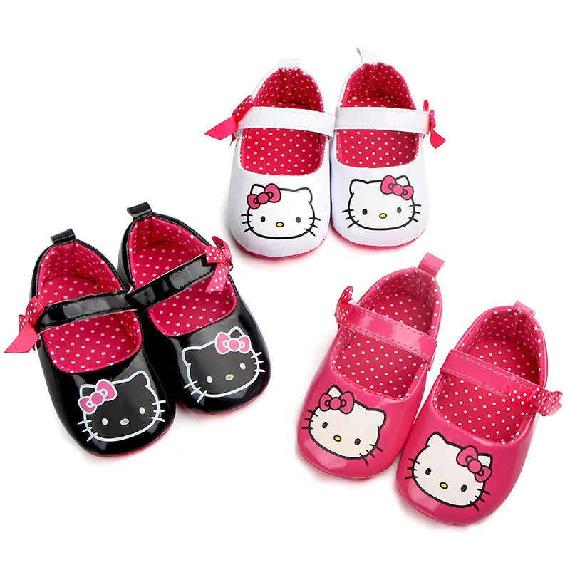Lovely Cartoon Baby Shoes Fashion Infants Girls PU First Walkers Soft Sole Newborn Crib Shoes