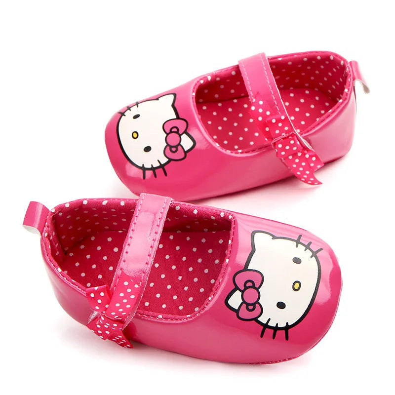 Lovely Cartoon Baby Shoes Fashion Infants Girls PU First Walkers Soft Sole Newborn Crib Shoes