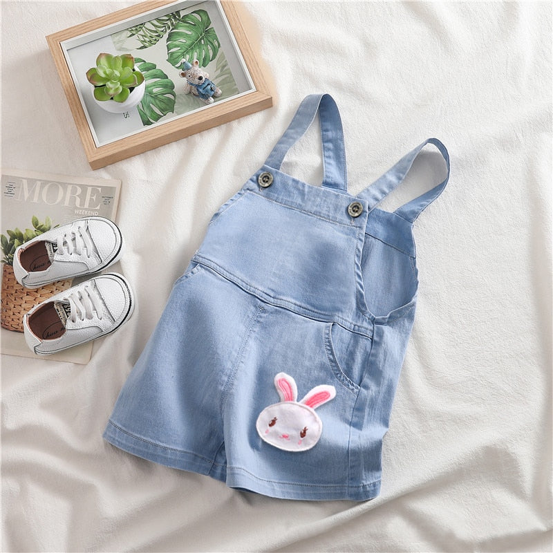 IENENS Summer Kids Baby Boys Jumper Pants Denim Clothing Shorts Jeans Overalls Toddler Infant Girl Playsuit Clothes Trousers