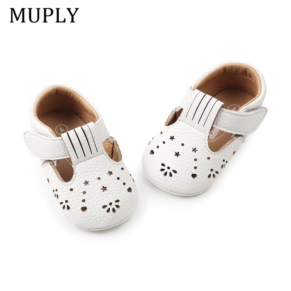 2023 New Baby Girls First Step Shoes Baby Moccasins Soft Bottom Rubber Non-slip Toddler First Walkers Baby Booties Girls Shoes